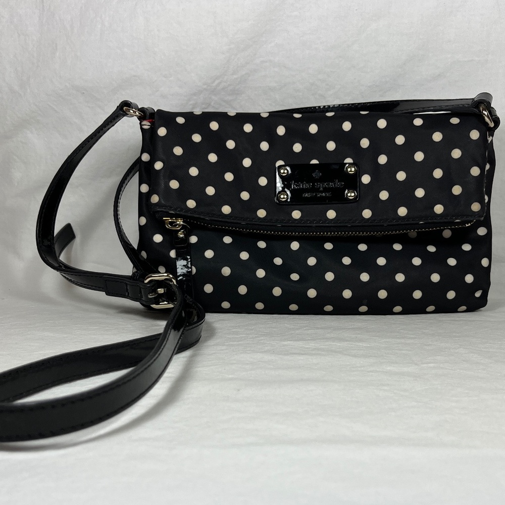 KATE SPADE Polka Dot Aleah Foldover Crossbody